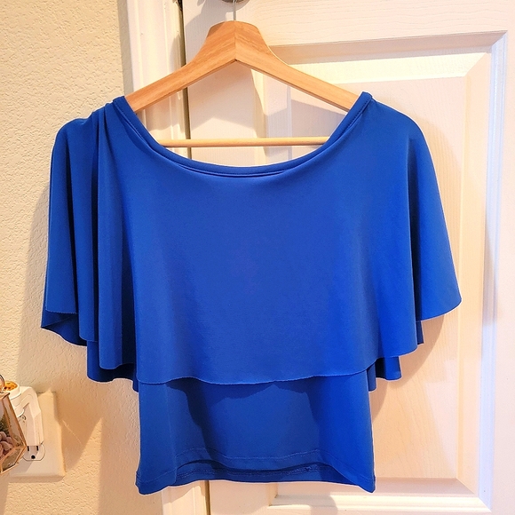 Blue Batwing Top - Picture 2 of 4